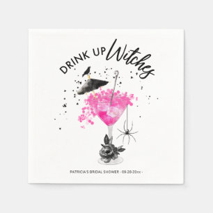 Serviette En Papier Buvez les sorcières Cocktail Halloween Enterrement