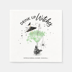 Serviette En Papier Buvez les sorcières Cocktail Halloween Enterrement