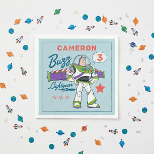 Serviette En Papier Buzz Lightyear   Anniversaire Jusqu'à l'Infini et 
