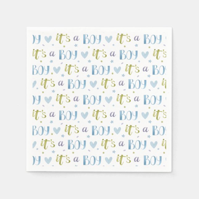 Serviette En Papier C’est un nouveau bébé Papier Napkin (Devant)