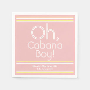 Serviette En Papier Cabana Boy Cocktail Napkins