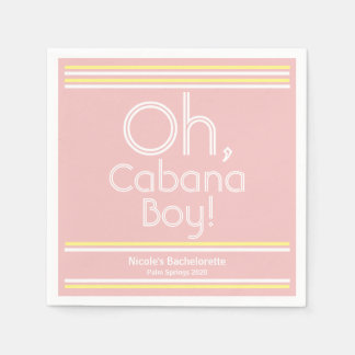 Serviette En Papier Cabana Boy Cocktail Napkins