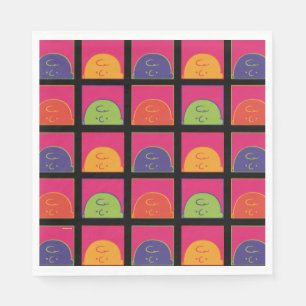 Serviette En Papier cacahuètes   Art Pop moderne C'est Charlie Brown