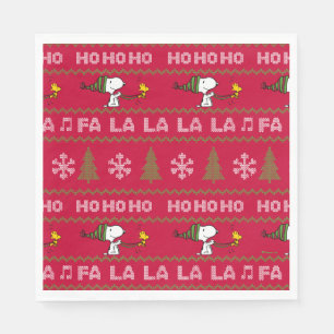Serviette En Papier cacahuètes   Chandail de Noël Snoopy & Woodstock