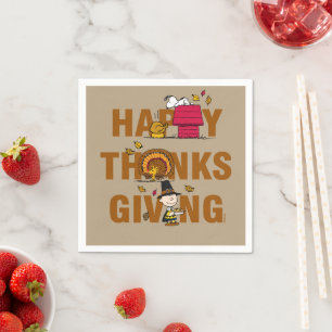 Serviette En Papier cacahuètes   Combo Bon thanksgiving