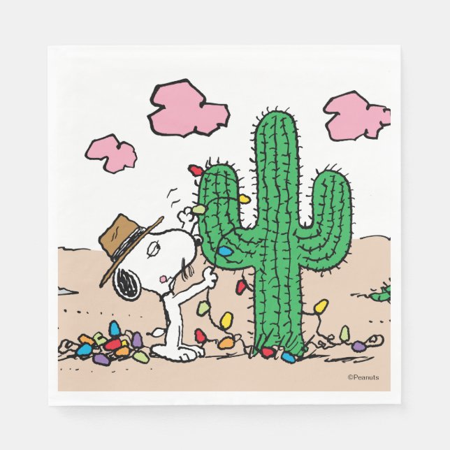 Serviette En Papier cacahuètes | Décorations Spike pour Noël (Devant)