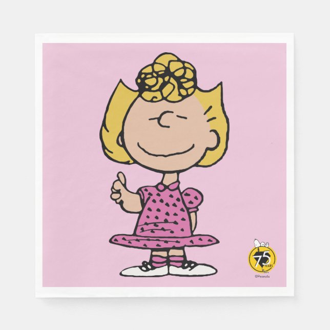 Serviette En Papier cacahuètes | Sally Super Smile (Devant)