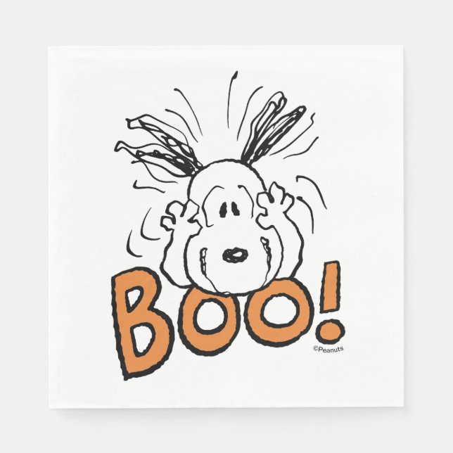 Serviette En Papier cacahuètes | Snoopy Boo (Devant)