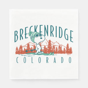 Serviette En Papier cacahuètes   Snoopy Breckenridge Colorado