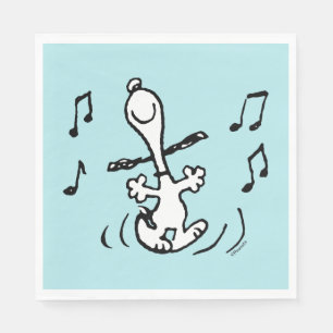 Serviette En Papier cacahuètes Snoopy Dancing