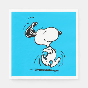 Serviette En Papier cacahuètes   Snoopy Happy Dance