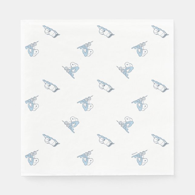 Serviette En Papier cacahuètes | Snoopy Nap Time Motif (Devant)