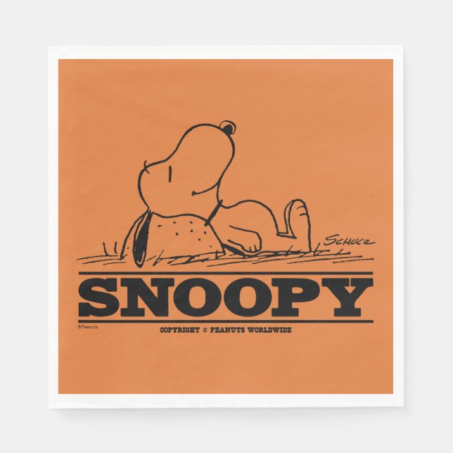 Serviette En Papier cacahuètes | Snoopy Reest Break (Devant)