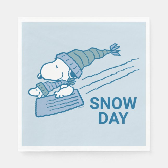 Serviette En Papier cacahuètes | Snoopy & Woodstock (Devant)