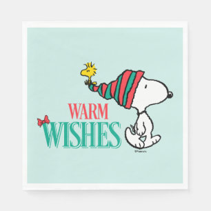 Serviette En Papier cacahuètes   Snoopy & Woodstock Chaleurs