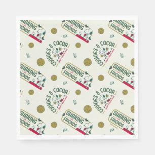 Serviette En Papier cacahuètes Snoopy & Woodstock Motif de cacao cha