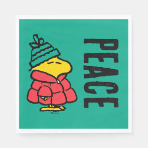 Serviette En Papier cacahuètes   Veste d'hiver de Woodstock Puffy
