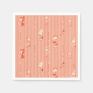 Serviette En Papier cacahuètes   Vintage Happy Halloween Motif