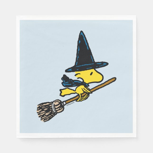 Serviette En Papier cacahuètes | Woodstock Halloween Witch (Devant)