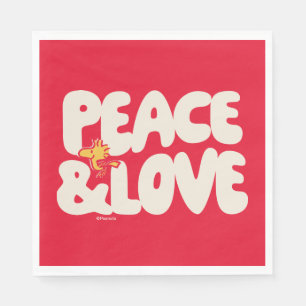 Serviette En Papier cacahuètes   Woodstock Peace & Love
