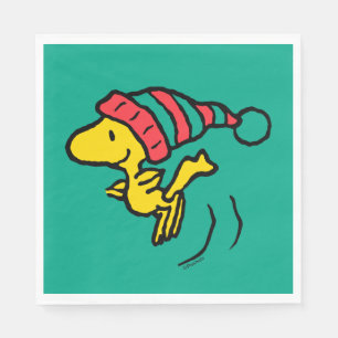 Serviette En Papier cacahuètes   Woodstock Winter Beanie Casquette