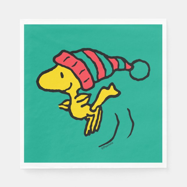 Serviette En Papier cacahuètes | Woodstock Winter Beanie Casquette (Devant)