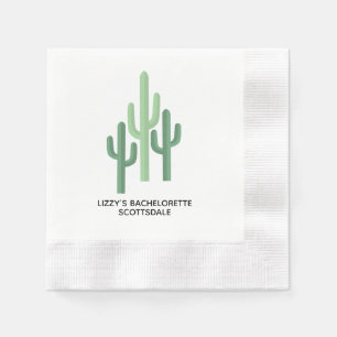 Serviette En Papier Cactus du désert personnalisé Scottsdale