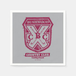 Serviette En Papier Caddyshack   Bushwood Country Club Crest