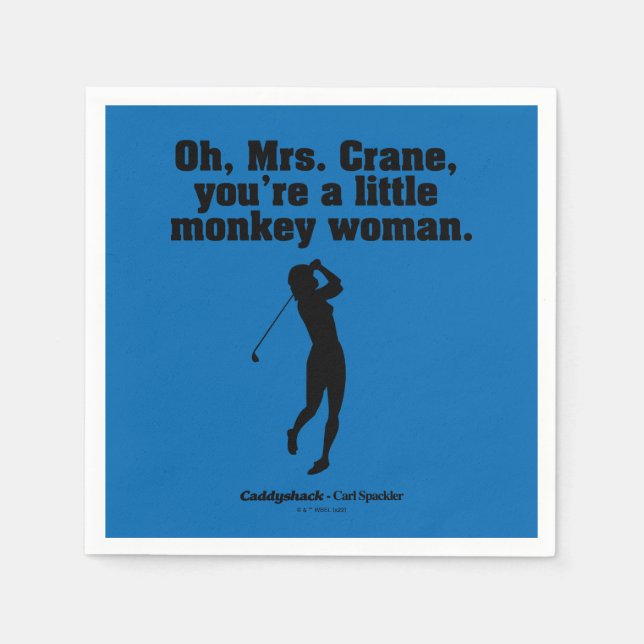 Serviette En Papier Caddyshack | Oh Mme Crane (Devant)