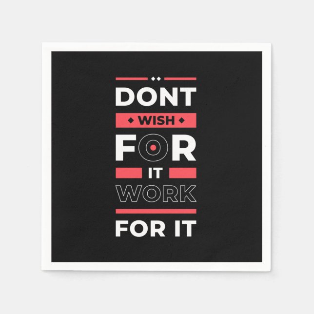 Serviette En Papier Cadeau d'anniversaire travail pour elle (Devant)