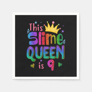 Serviette En Papier Cadeau de 9 ans Cette reine aux piments est 9e ann