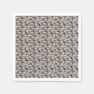 Serviette En Papier Cadeau de chat   Cute Chat Motif Enfant