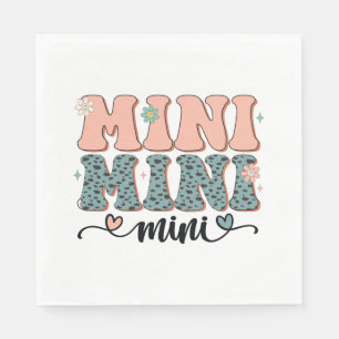 Serviette En Papier Cadeau de la fête des mères Mini floral