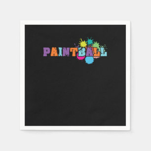 Serviette En Papier Cadeau de marqueur de jeu de paintball Color Splat