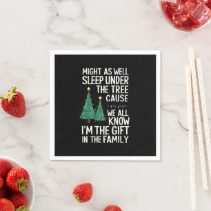 Serviette En Papier Cadeau de Noël autant dormir sous l'arbre