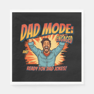 Serviette En Papier Cadeau fête des pères   Mode papa