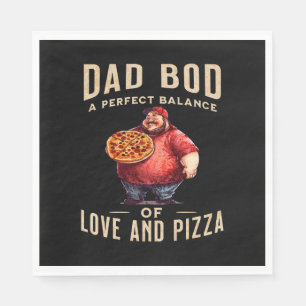 Serviette En Papier Cadeau fête des pères Papa A Un Équilibre Parfai