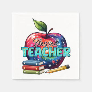 Serviette En Papier Cadeau pour Enseignant | Enseignant Bienheureux