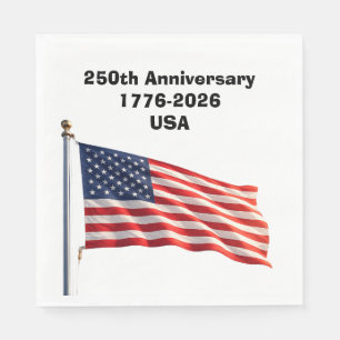 Serviette En Papier Cadeau souvenir patriotique du 250e anniversaire d