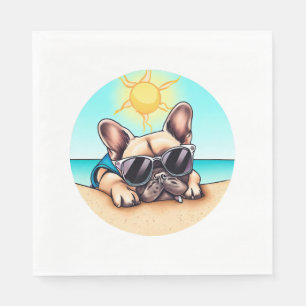 Serviette En Papier Cadeaux Bulldog français