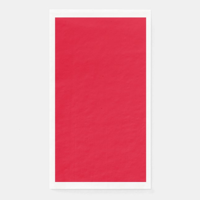Serviette En Papier Cadmium Rouge couleur solide (Devant)