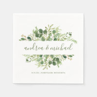 Cadre de noms de vignes d'eucalyptus de mariage en