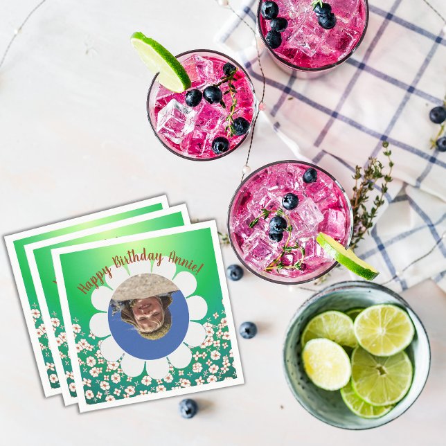 Serviette En Papier Cadre photo du Printemps Vert (Créateur téléchargé)