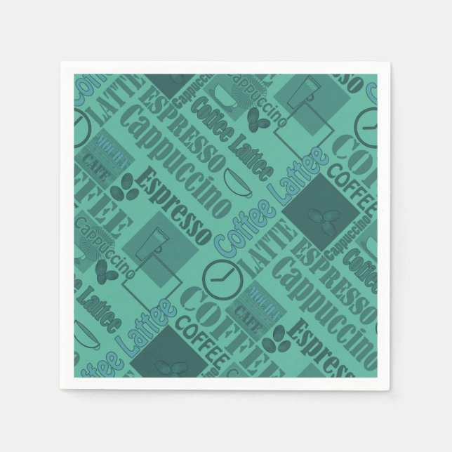 Serviette En Papier Café aimant (Devant)