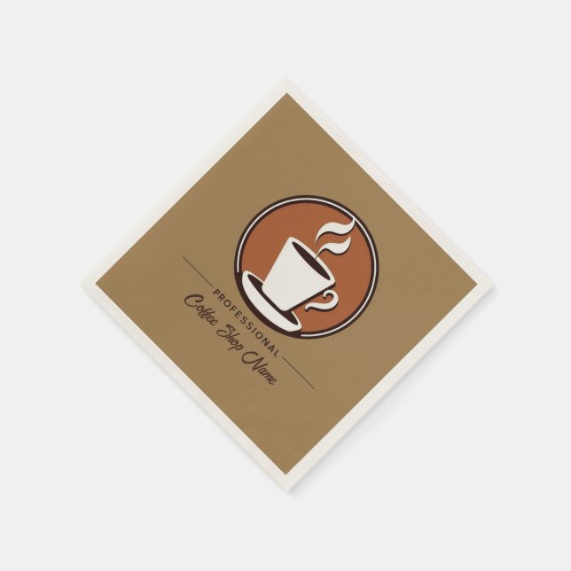 Serviette En Papier Café Business café professionnel espresso boutique (Coin)