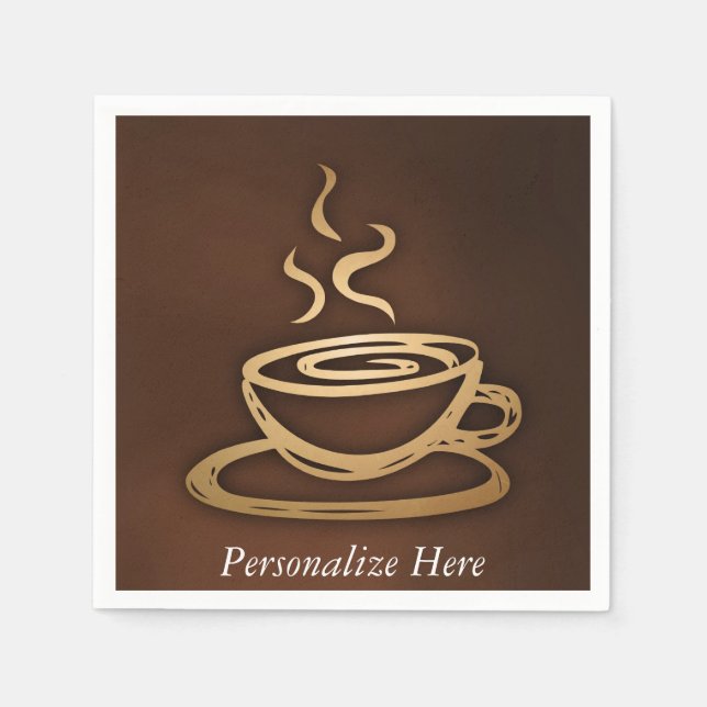 Serviette En Papier Café Dans Ma Coupe (Devant)