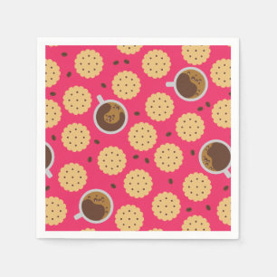 Serviette En Papier Café et cookies