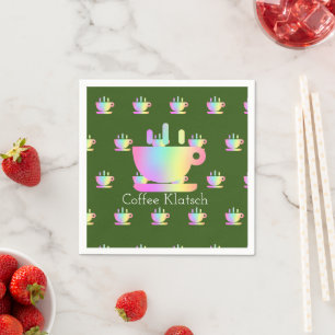 Serviette En Papier Café Klatsch Arc-en-ciel