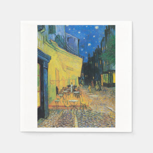 Serviette En Papier Cafe Terrace at Night 1888 par Vincent van Gogh