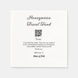 Serviette En Papier Caisse de lune de miel scannez le code QR ajouter